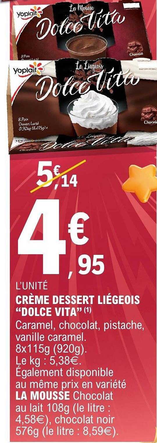 CRÈME DESSERT LIÉGEOIS "DOLCE VITA"