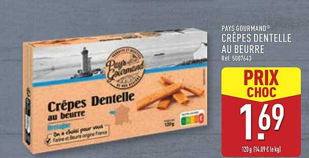 CRÊPES DENTELLE AU BEURRE