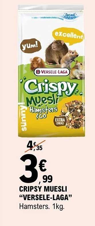 CRISPY MUESLI "VERSELE-LAGA" Hamsters. 1kg.