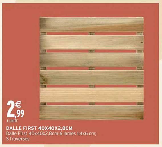 DALLE FIRST 40X40X2,8CM
