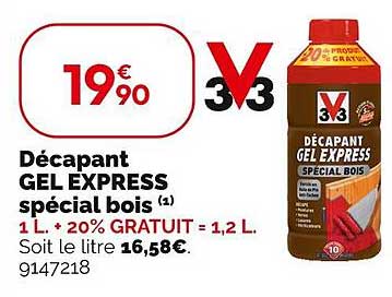 Décapant GEL EXPRESS spécial bois