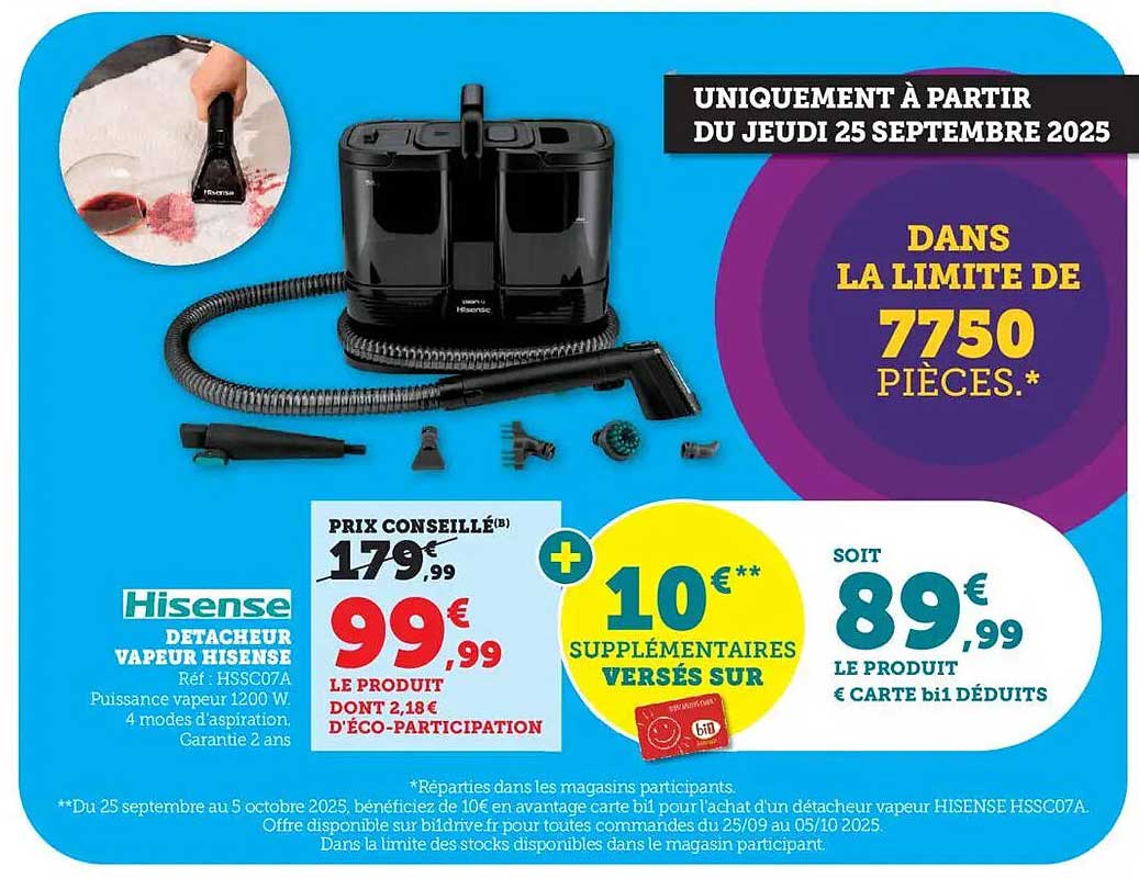 Déclencheur vapeur Hisense