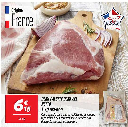 DEMI-PALETTE DEMI-SEL NETTO