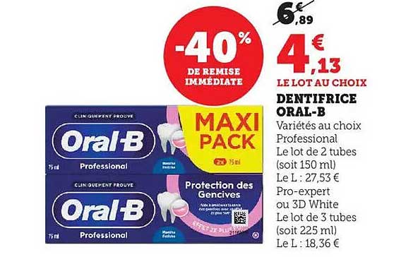 DENTIFRICE ORAL-B