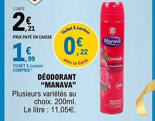 DÉODORANT “MANAVA”