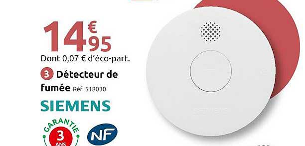 Détecteur de fumée SIEMENS