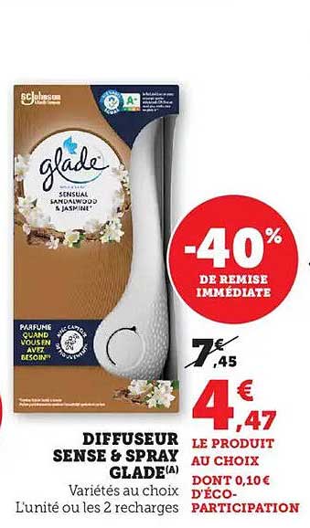 DIFFUSEUR SENSE & SPRAY GLADE