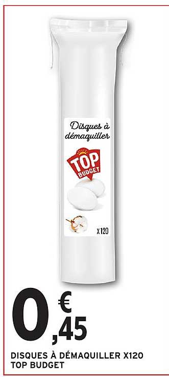 DISQUES À DÉMAQUILLER X120 TOP BUDGET