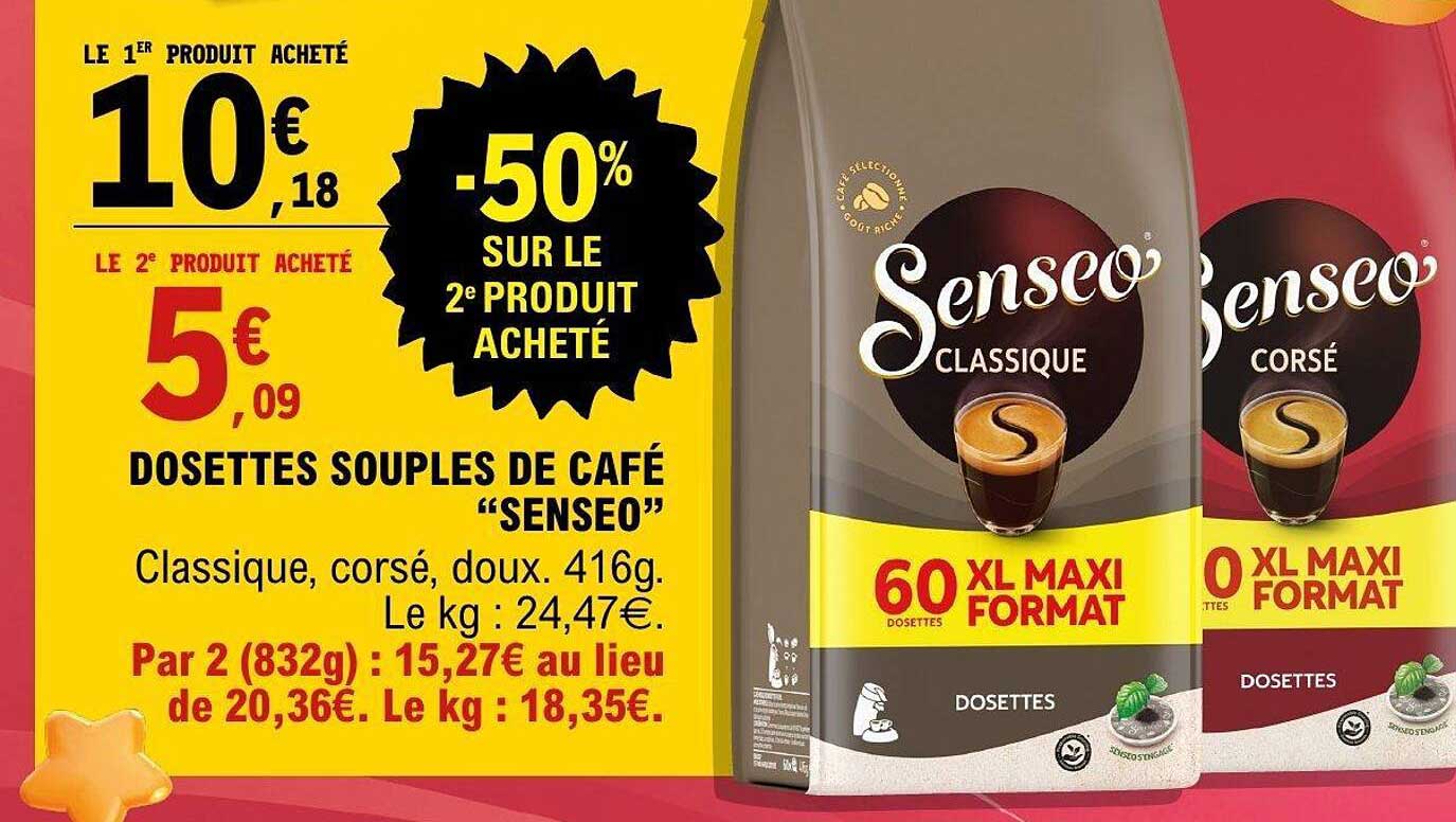DOSSETTES SOUPLES DE CAFÉ “SENSEO”