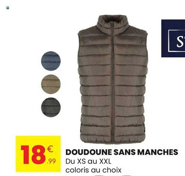 DOUDOUNE SANS MANCHES