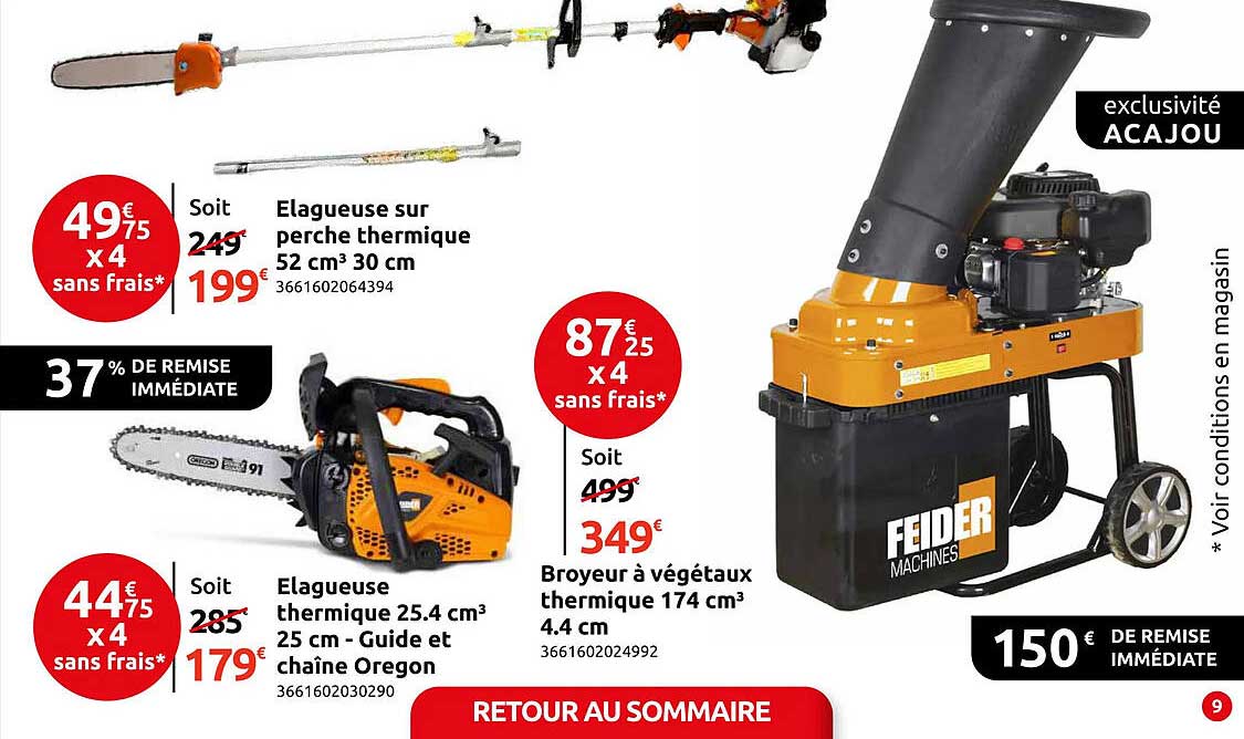 Elagueuse sur perche thermique 52 cm³ 30 cm