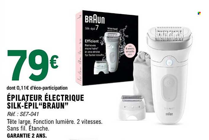 Épilateur Électrique SILK-ÉPIL "BRAUN"