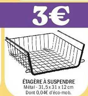 ÉTAGÈRE À SUSPENDRE