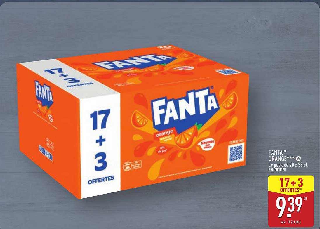 FANTA ORANGE 17 + 3 OFFERTES
