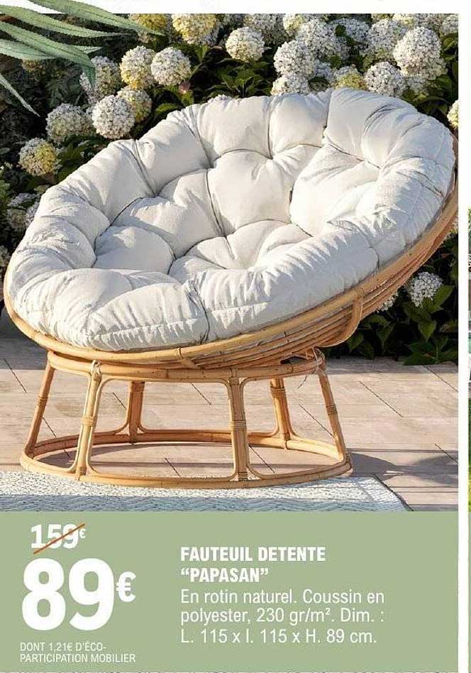 FAUTEUIL DETENTE "PAPASAN"