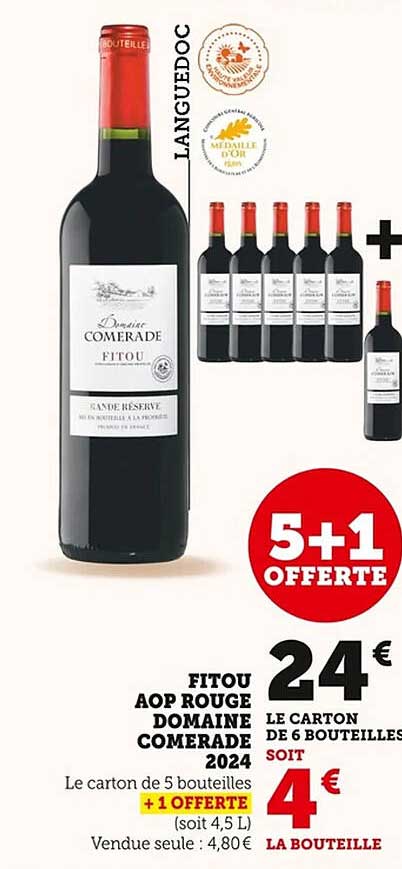 FITOU AOP ROUGE DOMAINE COMERADE 2024