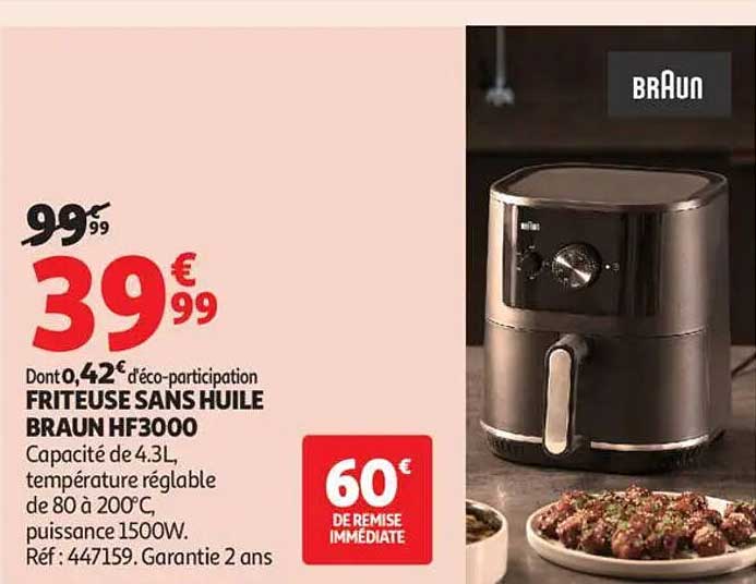FRITEUSE SANS HUILE BRAUN HF3000