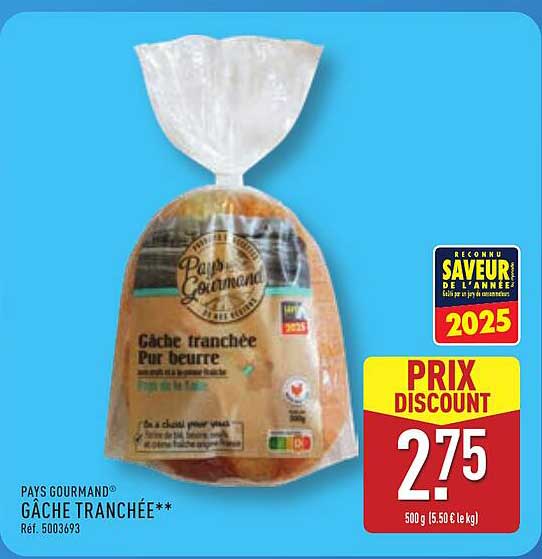 Gâche Tranchée Pur Beurre