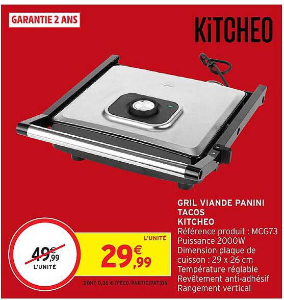 GRIL VIANDE PANINI TACOS KITCHEO