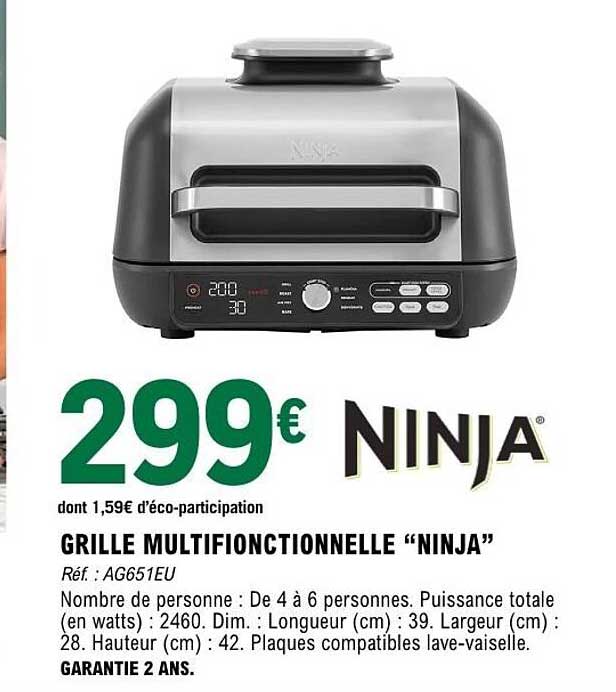 GRILLE MULTIFONCTIONNELLE “NINJA”