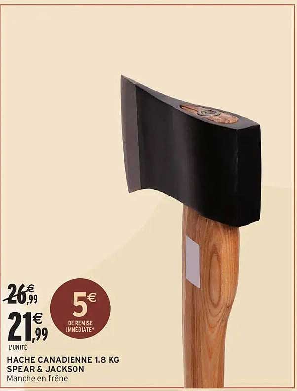 HACHE CANADIENNE 1.8 KG SPEAR & JACKSON
