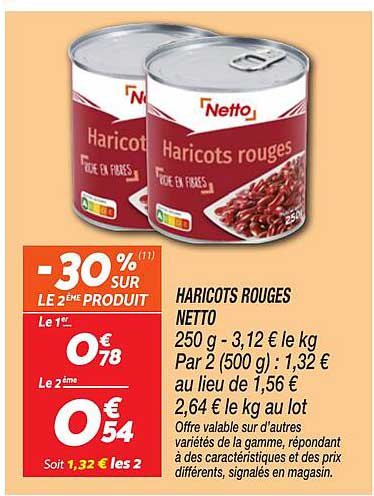 HARICOTS ROUGES NETTO