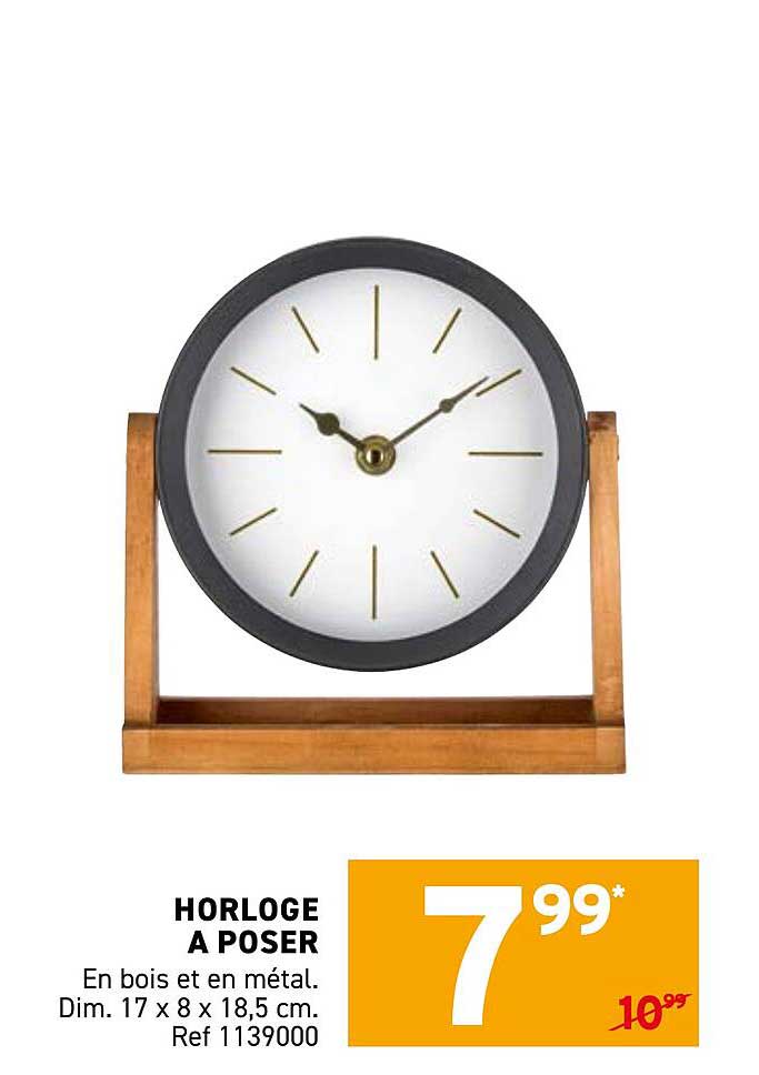HORLOGE A POSER