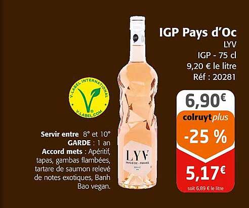 IGP Pays d'Oc LYV