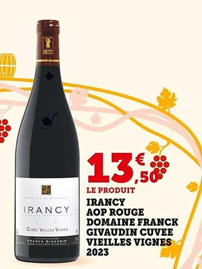 IRANCY AOP ROUGE DOMAINE FRANCK GIVAUDIN CUVEE VIEILLES VIGNES 2023