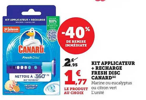 KIT APPLICATEUR + RECHARGE FRESH DISC CANARD(A)