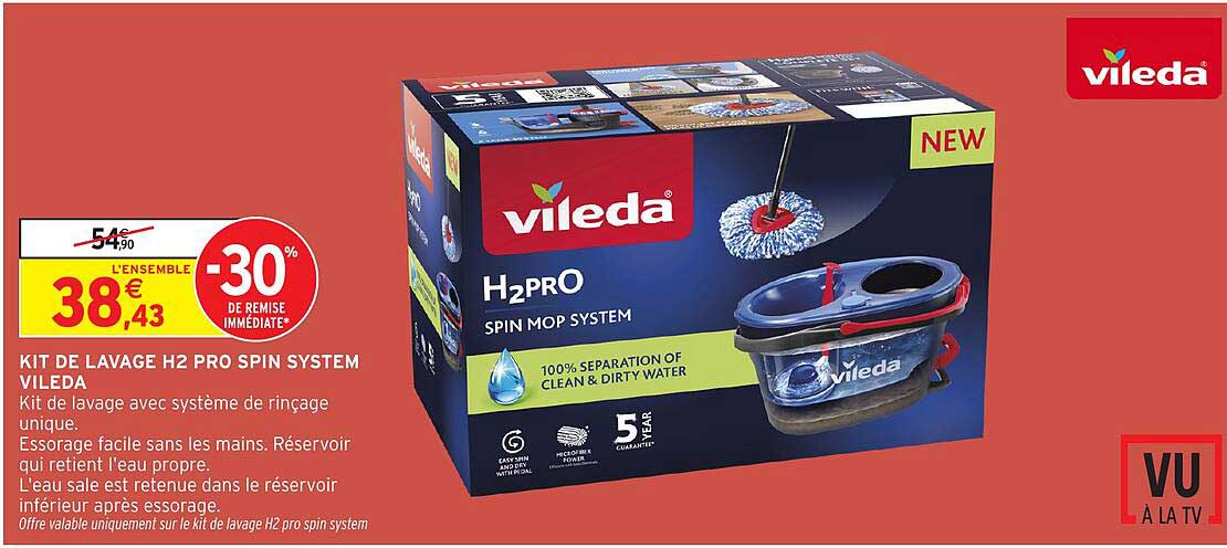 KIT DE LAVAGE H2 PRO SPIN SYSTEM VILEDA