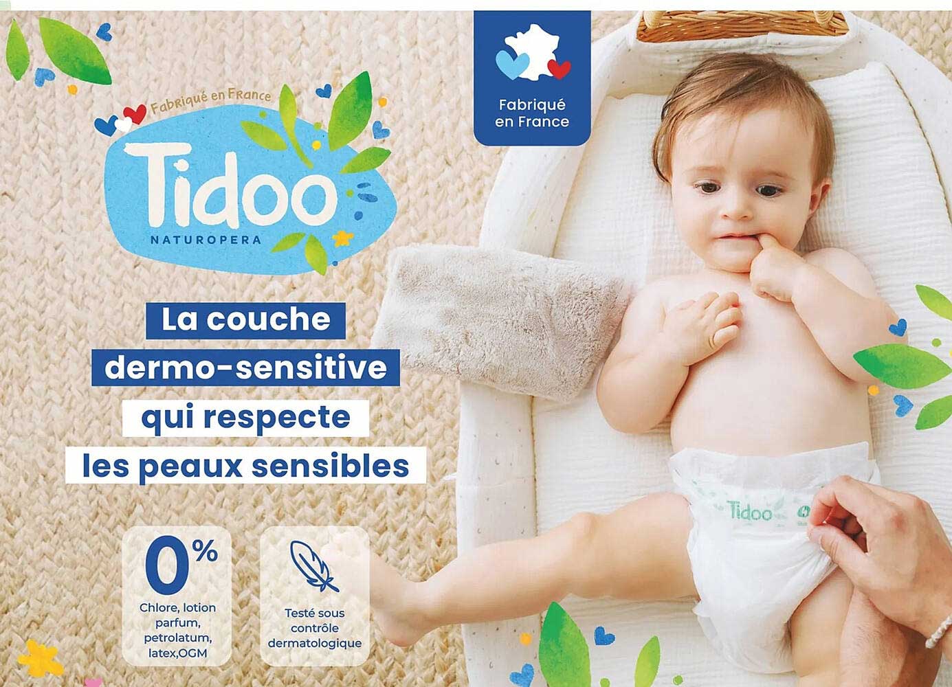 La couche dermo-sensitive qui respecte les peaux sensibles