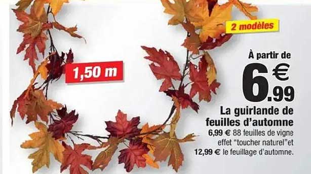 La guirlande de feuilles d’automne