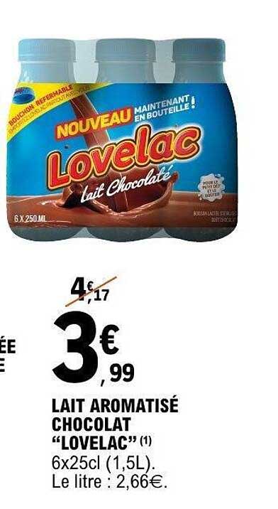 LAIT AROMATISÉ CHOCOLAT "LOVELAC"