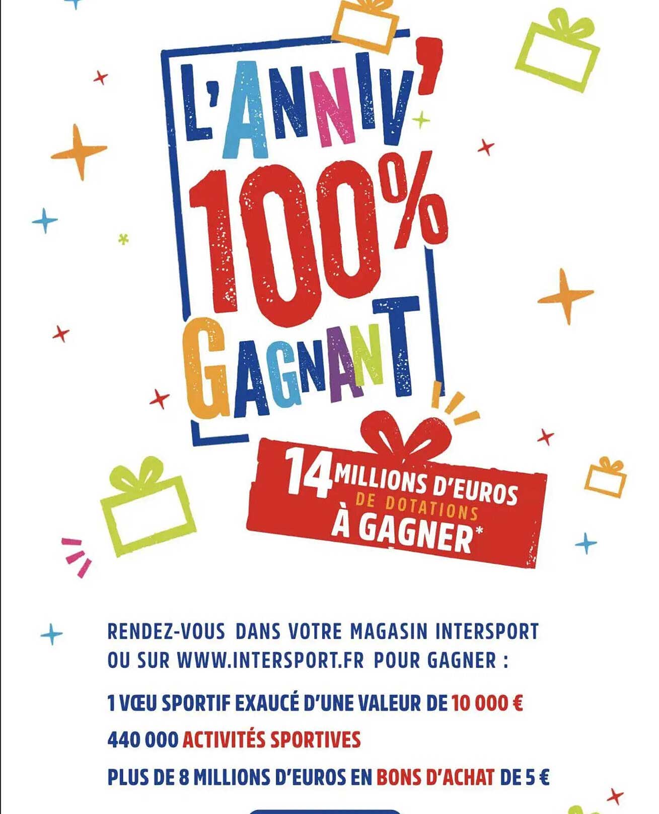 L'ANNIV', 100% GAGNANT