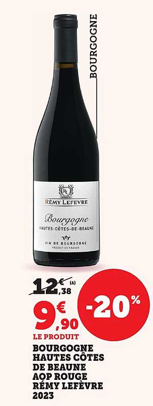 LE PRODUIT BOURGOGNE HAUTES CÔTES DE BEAUNE AOP ROUGE RÉMY LEFÈVRE 2023