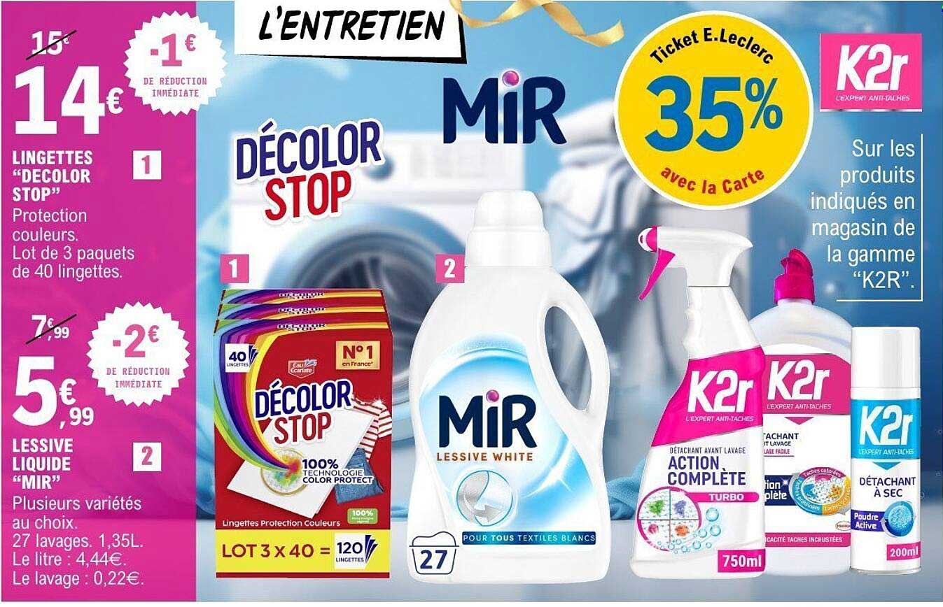 LINGETTES "DECOLOR STOP"