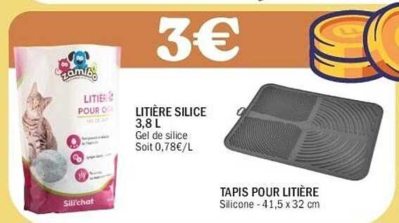 LITIÈRE SILICE POUR CHAT