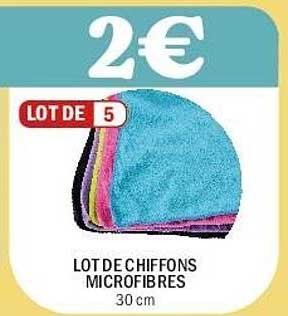LOT DE CHIFFONS MICROFIBRES