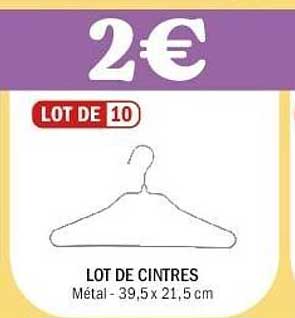 LOT DE CINTRES