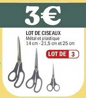LOT DE CISEAUX