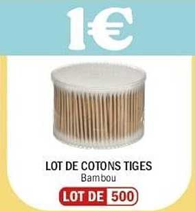 LOT DE COTONS TIGES