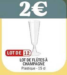 LOT DE FLÛTES À CHAMPAGNE