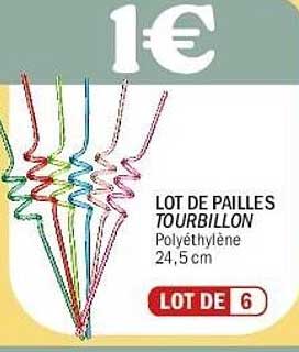 LOT DE PAILLES TOURBILLON