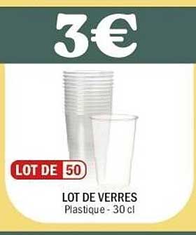 LOT DE VERRES
