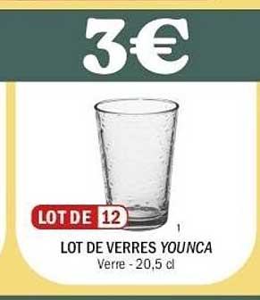 LOT DE VERRES YOUNCA