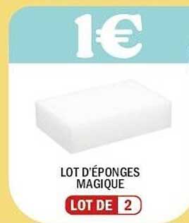 LOT D'ÉPONGES MAGIQUE
