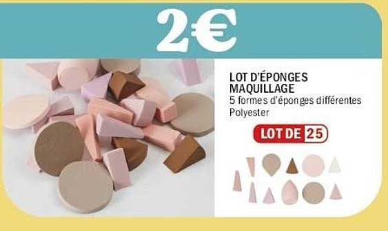 LOT D'ÉPONGES MAQUILLAGE
