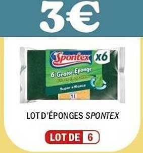 LOT D'ÉPONGES SPONTEX