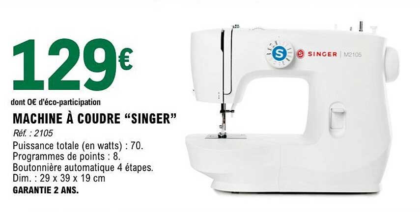 MACHINE À COUDRE “SINGER”